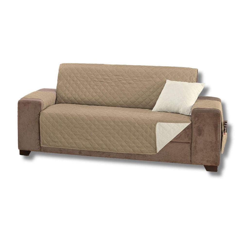 Capa Protetora Sofá King 3 Lugares Manu Matelado Dupla Face