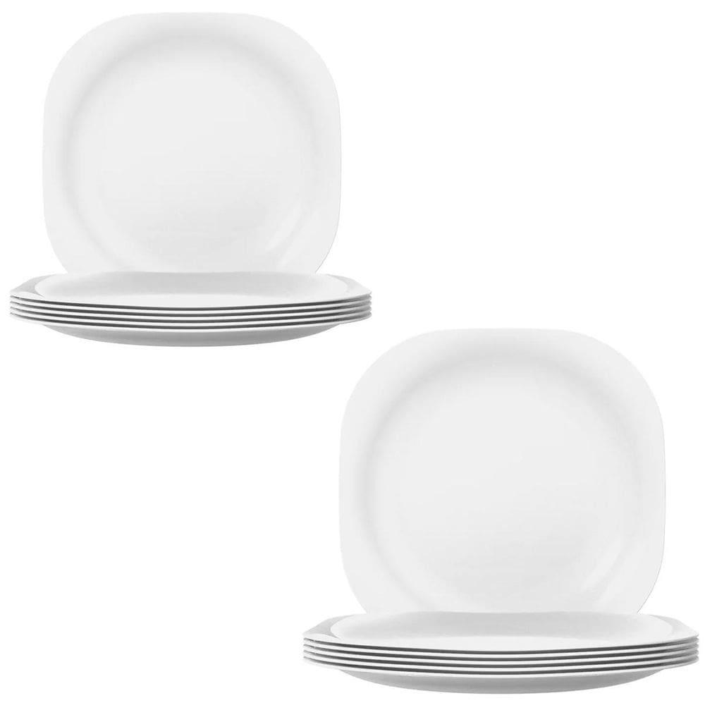Prato Raso De Vidro Opaline 27Cm Plaza 12 Unidades - Nadir