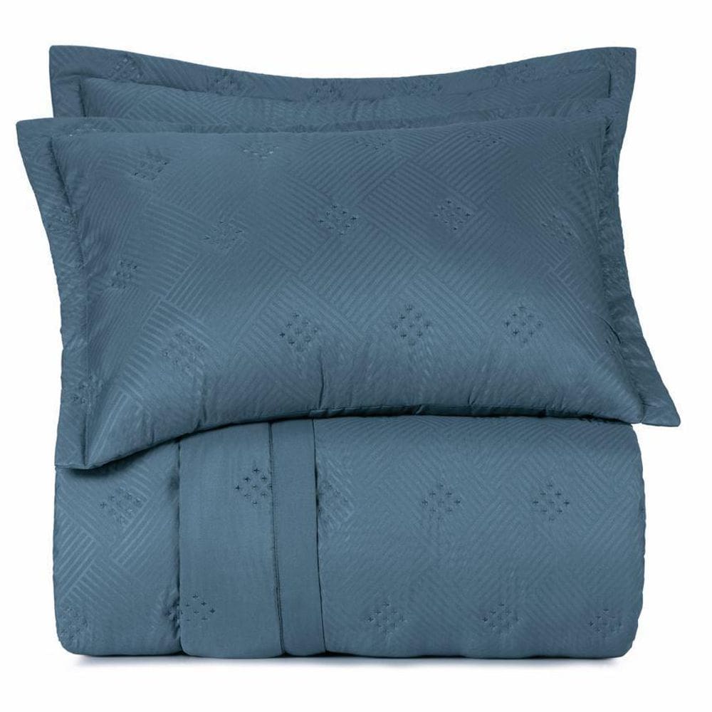 Jogo De Colcha Casal Toque Acetinado Mural Altenburg