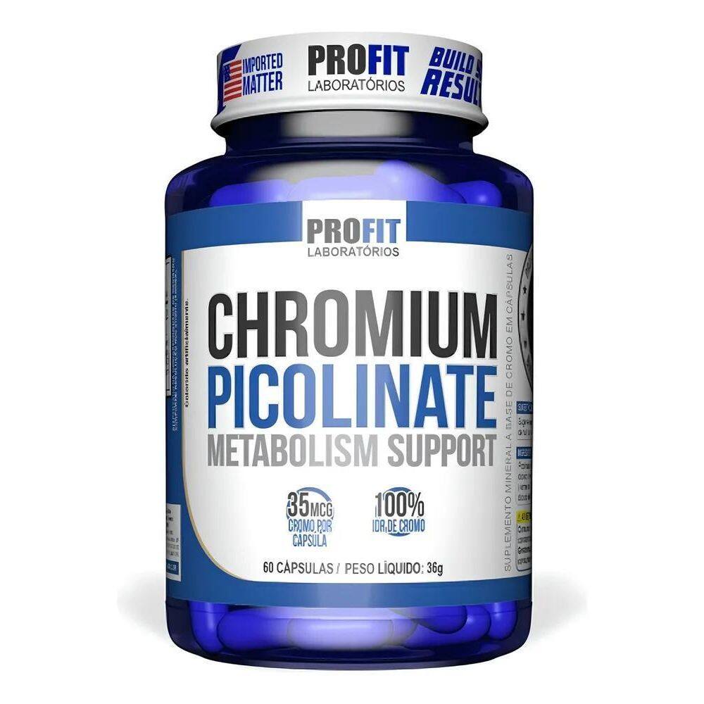2X Picolinato De Cromo 60Caps Chromium Picolinate - Profit S
