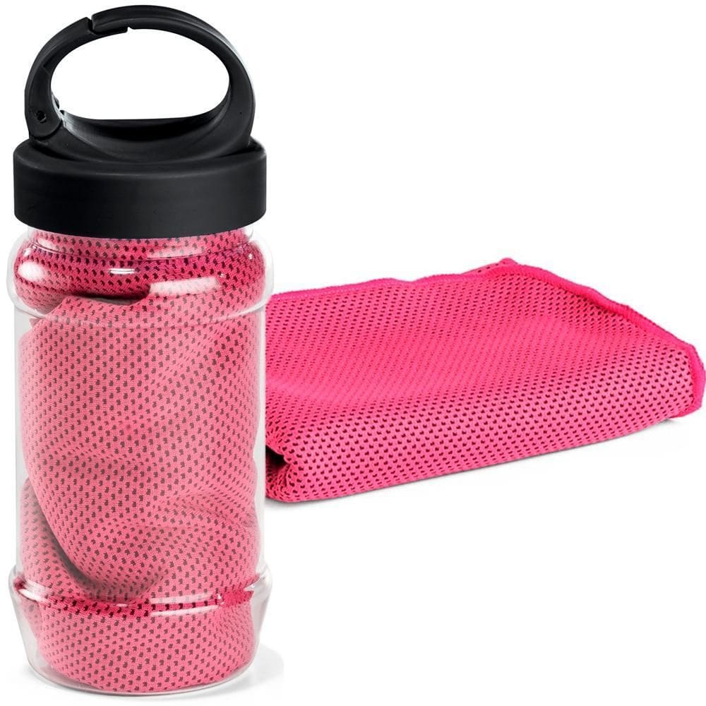 Toalha Esportiva Gelada Refrescante Topget - Rosa