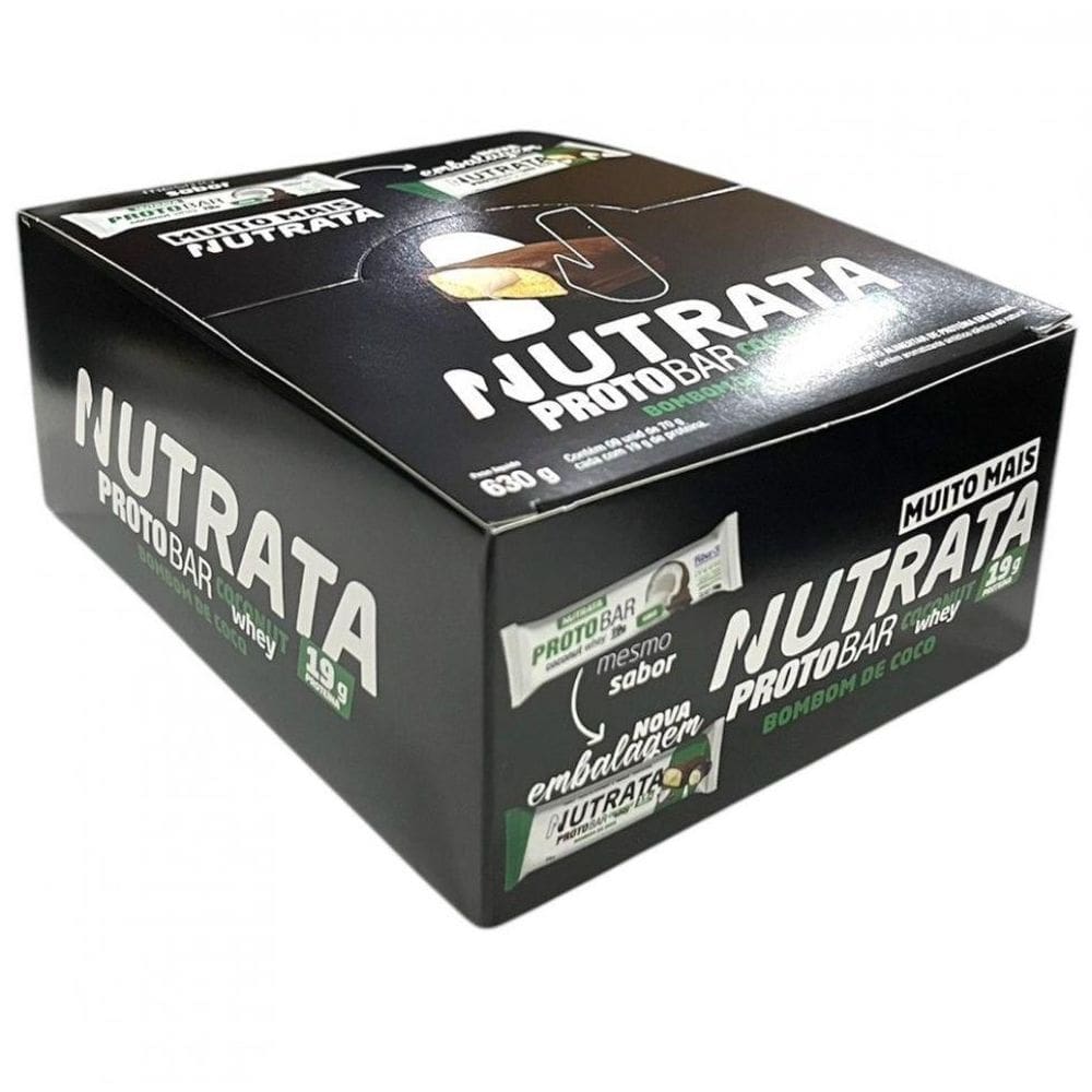 Protobar Whey Display - Sabor: Bombom De Coco  9 Unid. 70G