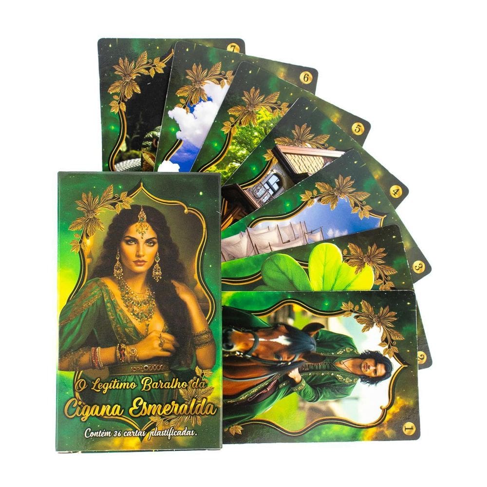 O Baralho Da Cigana Esmeralda 36 Cartas + Presente