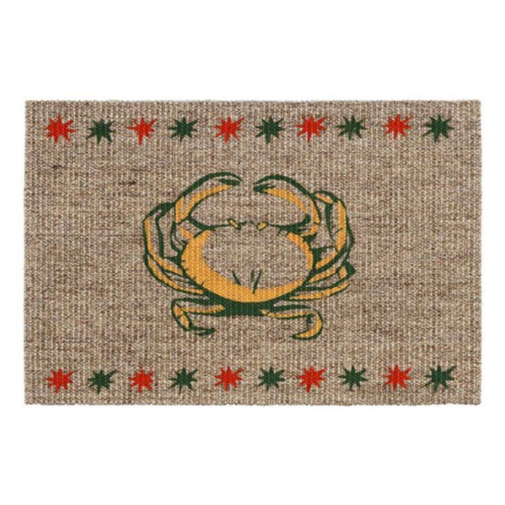 Tapete Retangular Bege 40X60 Cm Sisal Caranguejo