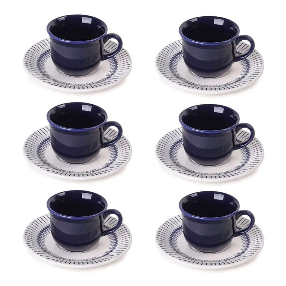 Jogo de Xícaras Para Café Colb Biona Em Cerâmica 65ml - 12 Peças - Oxford