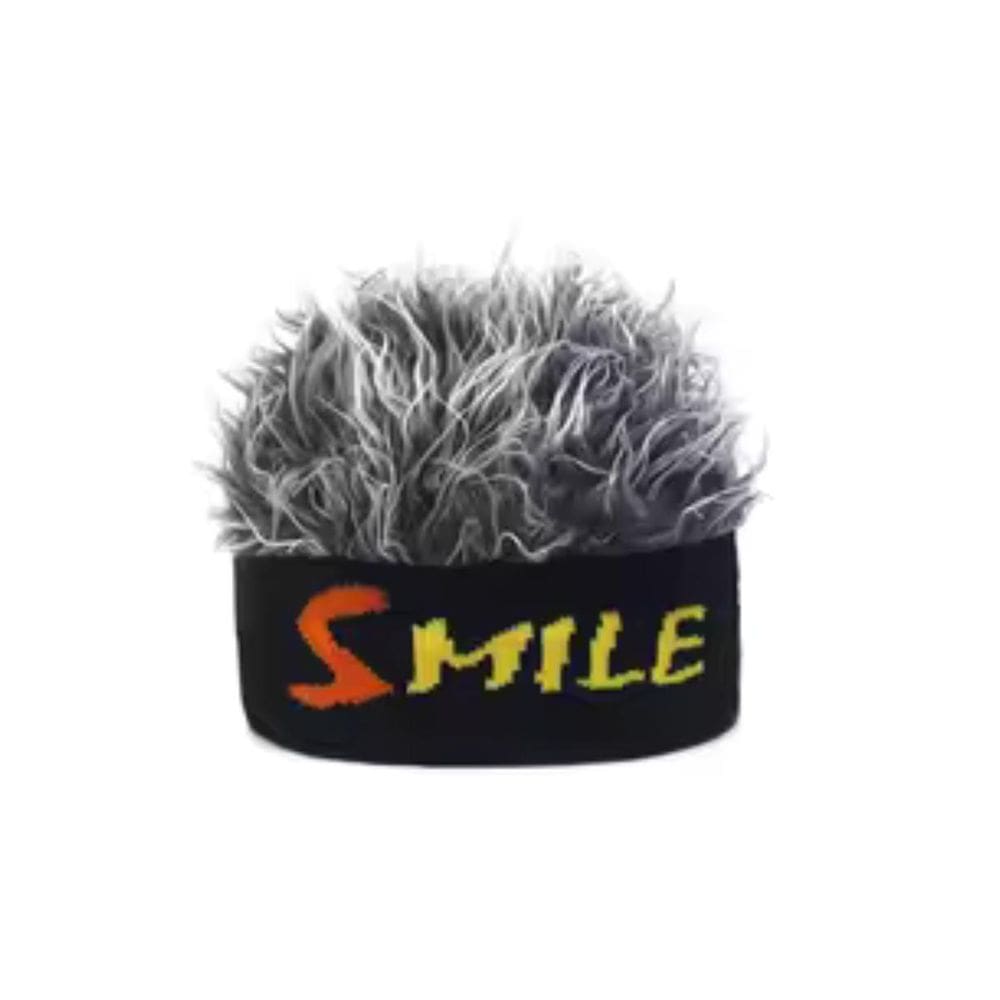 Gorro De Malha Com Peruca De Cabelo Chapéu De Malha Elastic