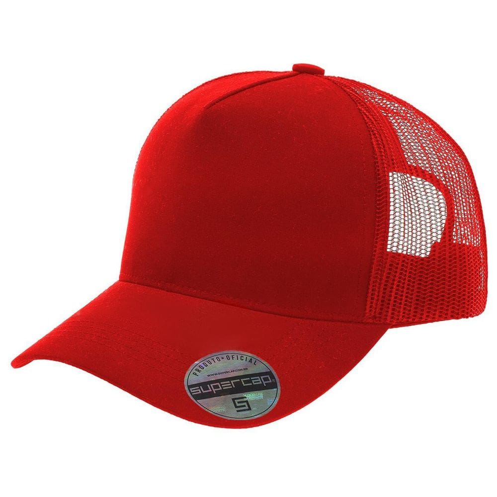Boné Aba Curva Trucker Frente Americana Liso Supercap 26427