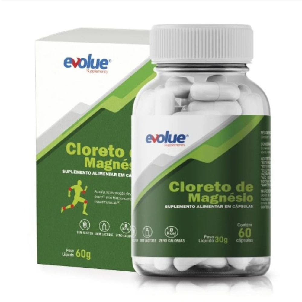 Evolue Cloreto De Magnesio Pa 500Mg Frasco Com 120 Capsulas