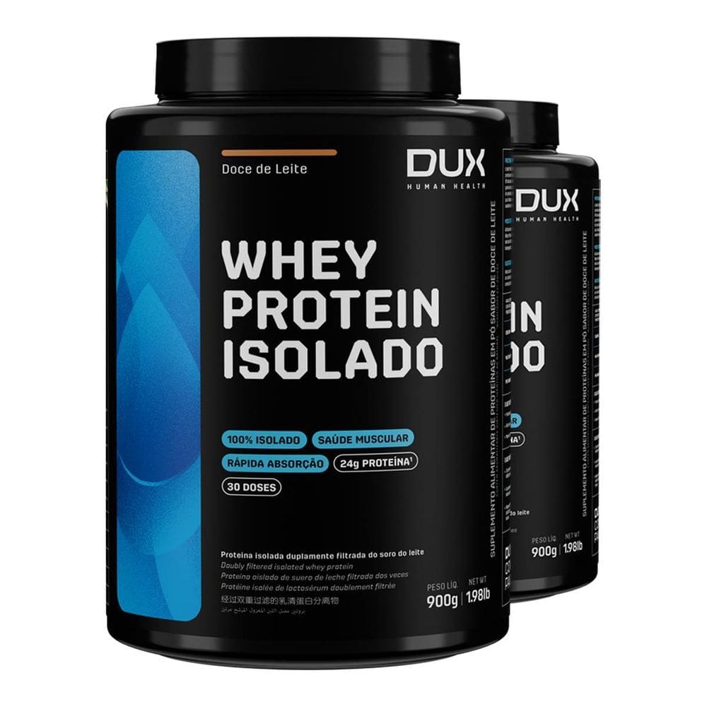 Kit 2 Whey Protein Isolado Dux Doce De Leite 900G