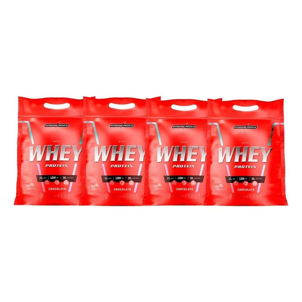 2X Combo 4X Nutri Whey Isolado 907G Refil - Integral Medica