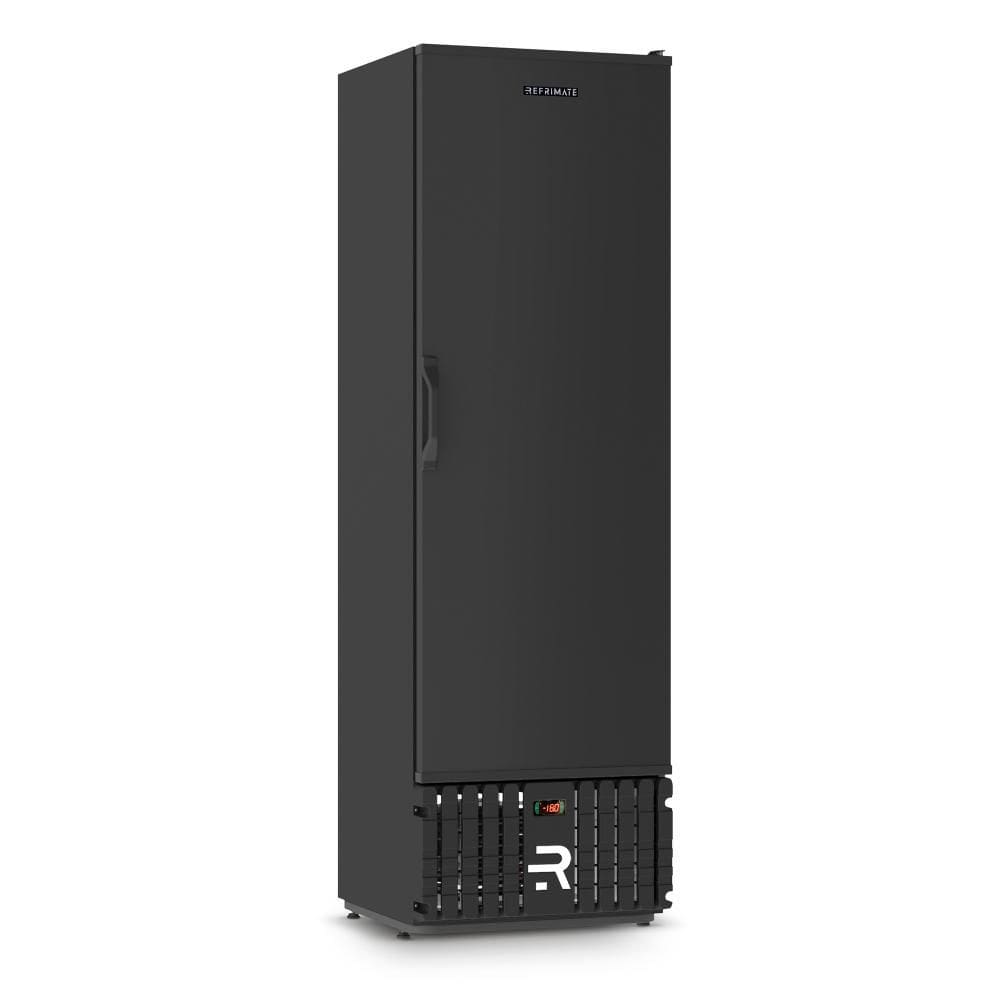 Expositor Vertical Congelados Refrimate 400 Litros Porta Sólida Preto 220V VCCO400PSEB