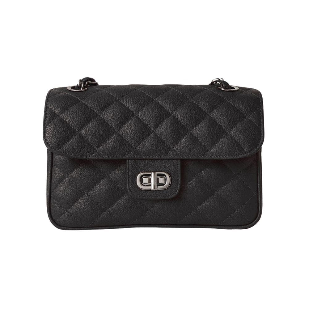 Bolsa Fem Couro Ombro Elegance Atual - Preto