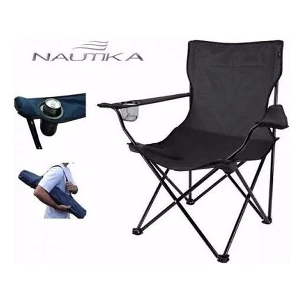 Kit 2 Und Cadeira De Camping Pesca Dobrável Alvorada Nautika
