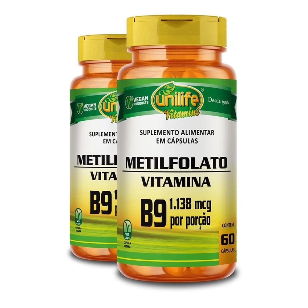 Kit 2 Metilfolato Unilife 60 Cápsulas 350Mg