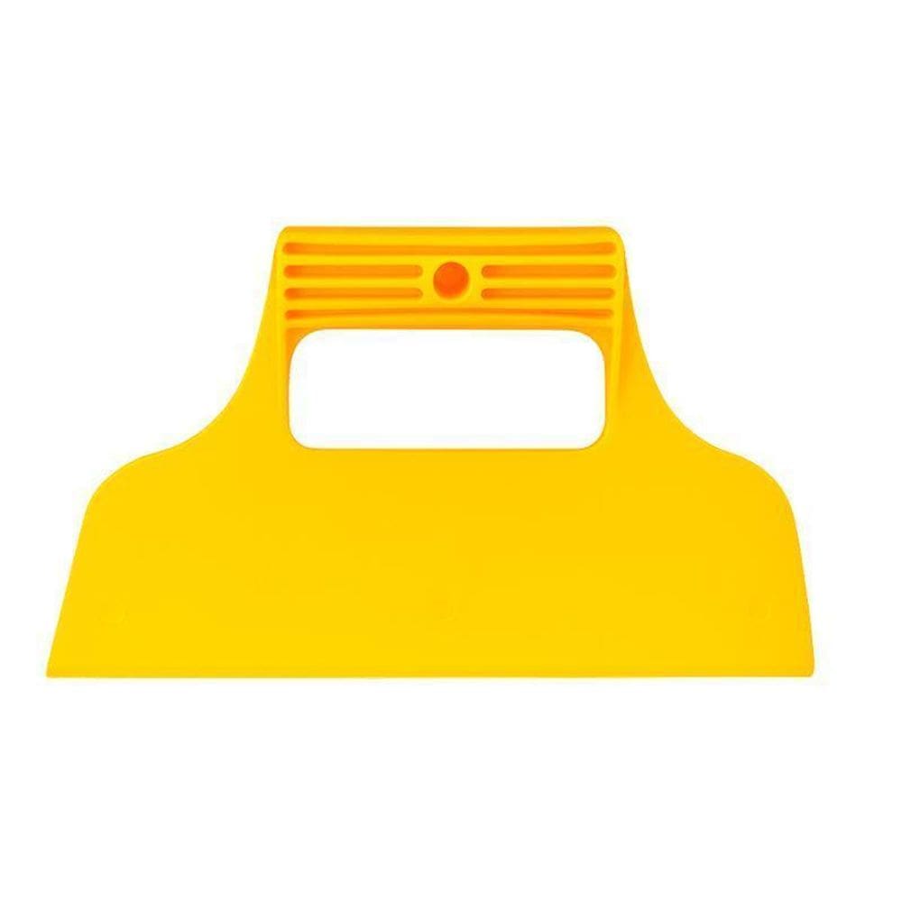 Espatula De Plastico Lisa Para Pintura Amarelo 23X12,5Cm Mb
