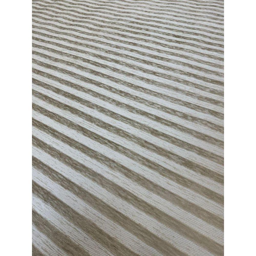 Tapete Sala Listrado 250X300 Cm Alto Relevo Bege Marrom