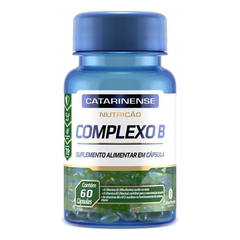 2X Vitaminas Complexo B Catarinense Pharma - 60 Cápsulas Sab
