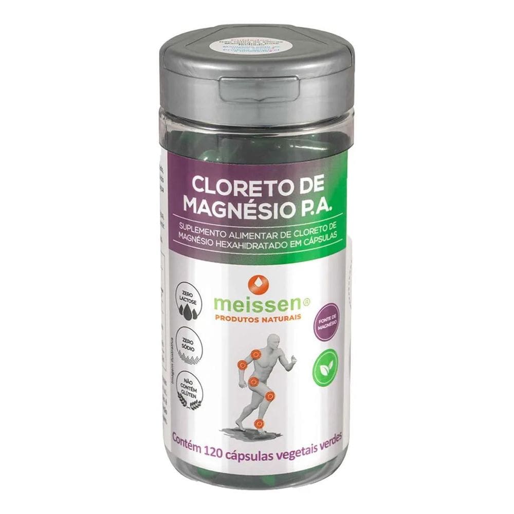 2X Cloreto De Magnésio Pa - 120 Cáps - Meissen + Sabor Sem S