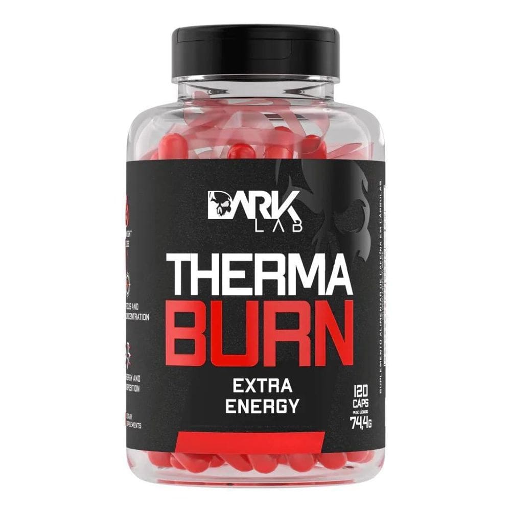 2X Termogênico Therma Burn 210Mg De Cafeína 120 Caps Dark La