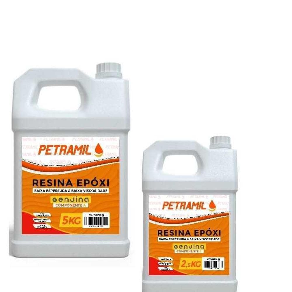 Resina Epóxi Petramil Baixa Espessura 7,5Kg