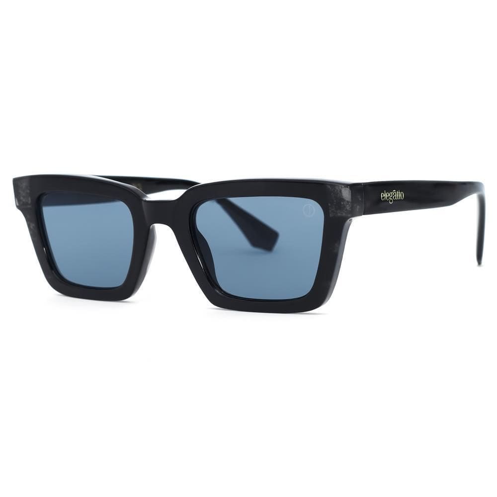Óculos De Sol Elegatto Retangular Dual Tone Fashion Uv 400