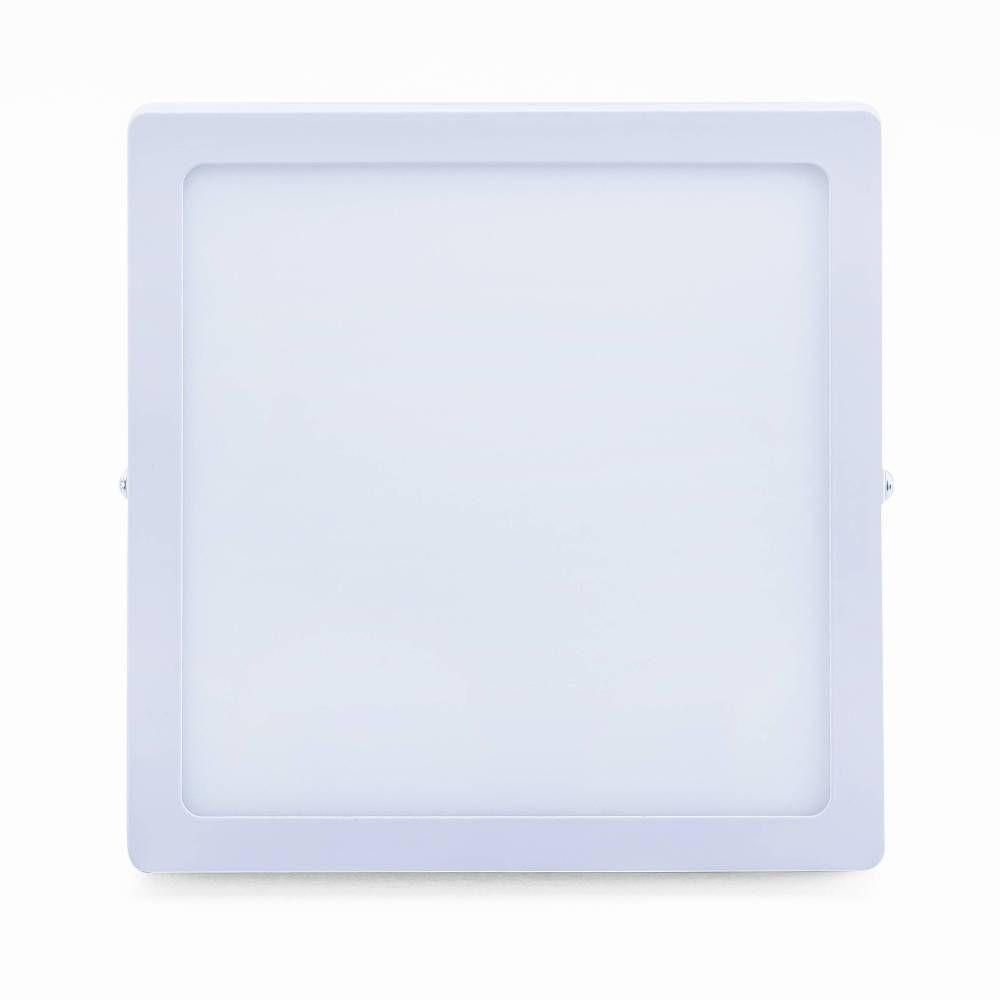 Plafon Led Sobrepor 6w Quadrado 6500k Branco Frio Bivolt -unidade