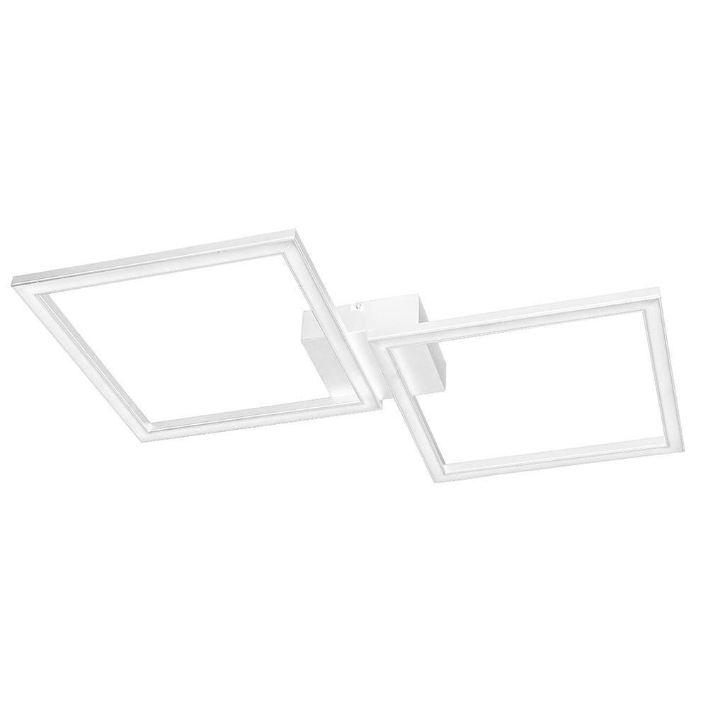 Plafon Sobrepor Led Perfil Led Duplo 48W Design Moderno