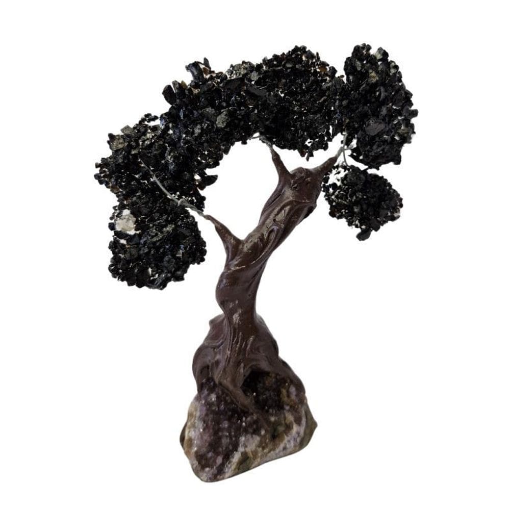 Árvore De Pedra De Turmalina Presente E Decoração