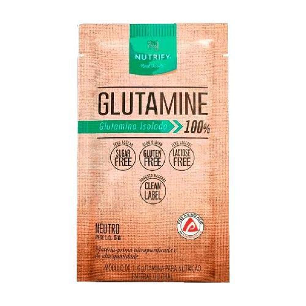Glutamine L-Glutamina Isolada 100% Sachê 5G - Nutrify