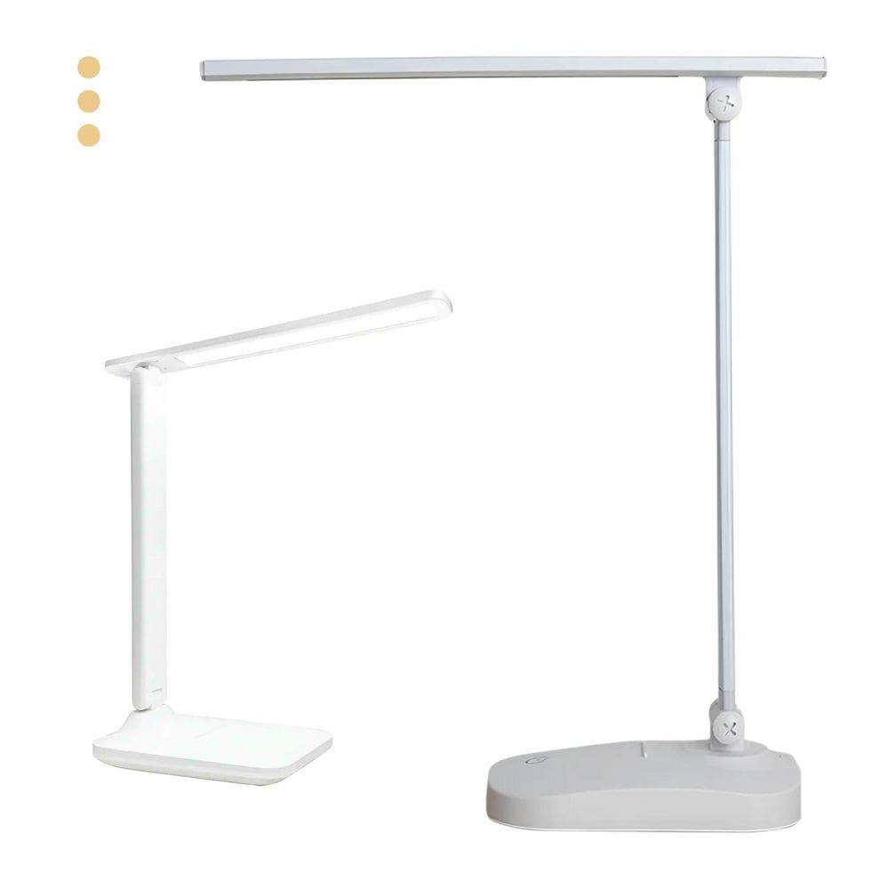 Luminária Articulada Abajur Recarregável Luz Branca Dobrável