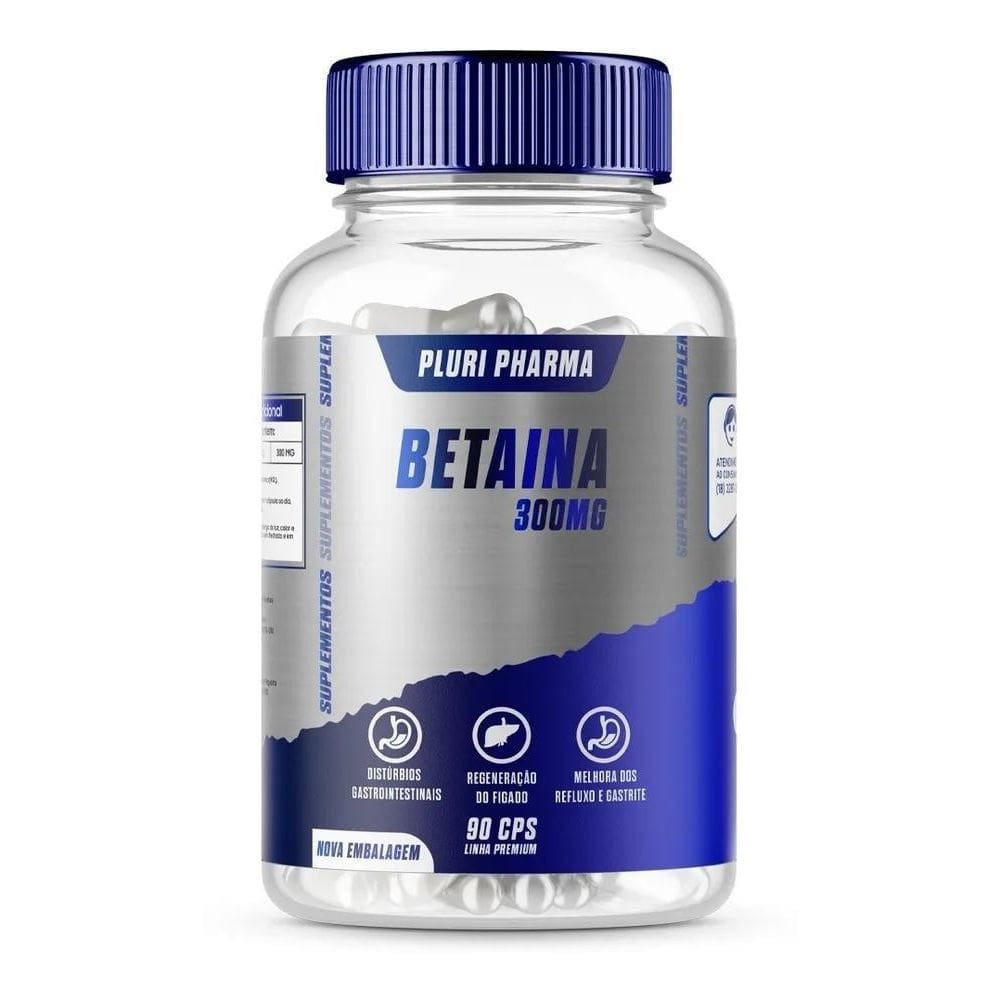 2X Cloridrato De Betaina Hcl 300Mg C/90 Cápsulas  Full