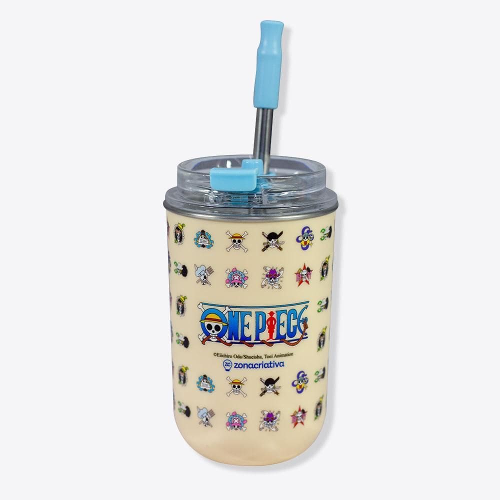 Copo Neo Com Canudo One Piece