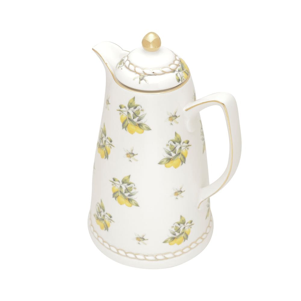 Garrafa Térmica de Porcelana Branca para Café/Chá Lemons 900ml Wolff