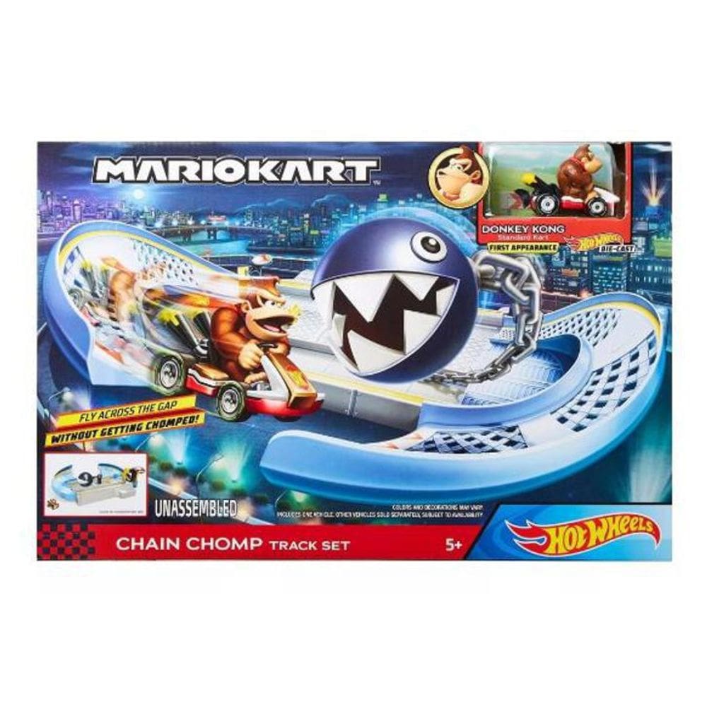 Pista Hot Wheels Mario Kart Cadeia do Chomp Mattel