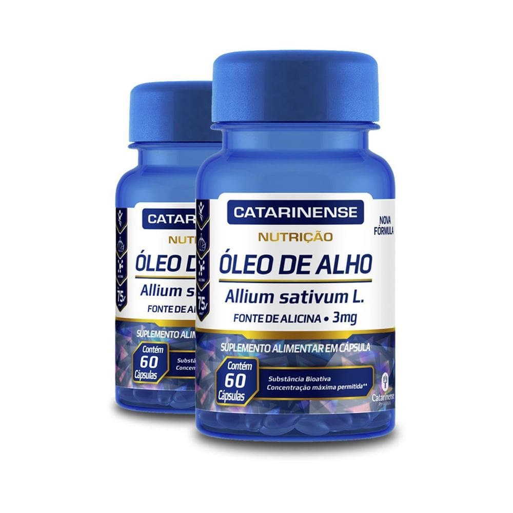 Kit 2 Óleo De Alho Catarinense 60 Cápsulas