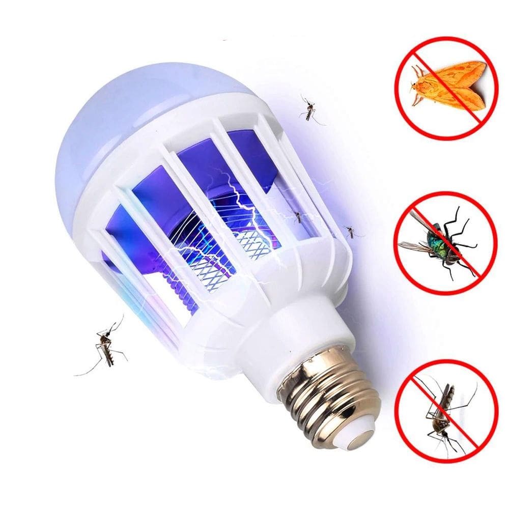 Luminária Led Mata Mosquitos Pernilongos Uv Armadilha