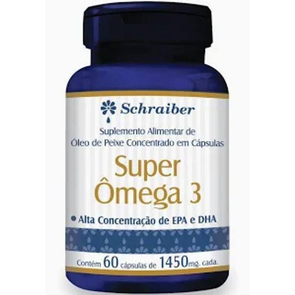 Super Omega 3 1100Mg 60 Cápsulas Schraiber