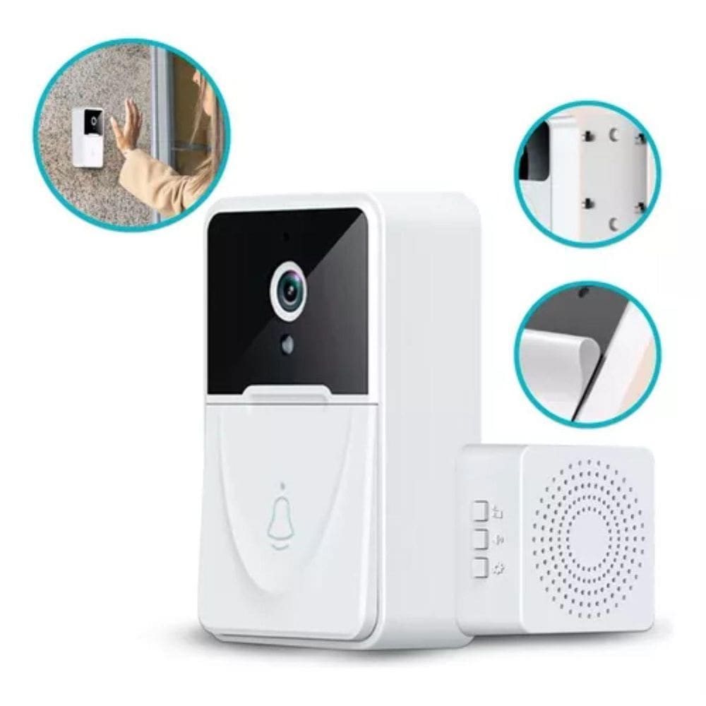 Câmera Campainha Inteligente Sem Fio Com Visão Noturna