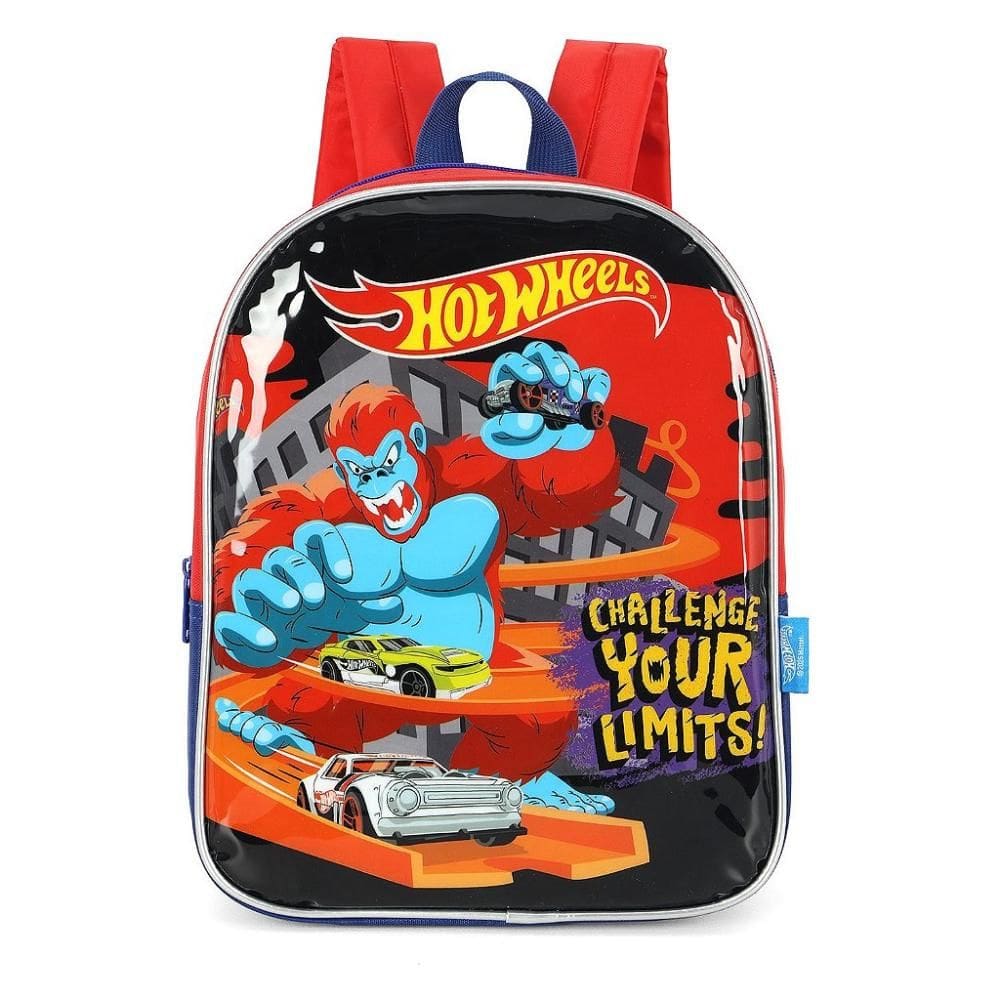 Mochila de Costas Luxcel Hot Wheels Petit Vermelho