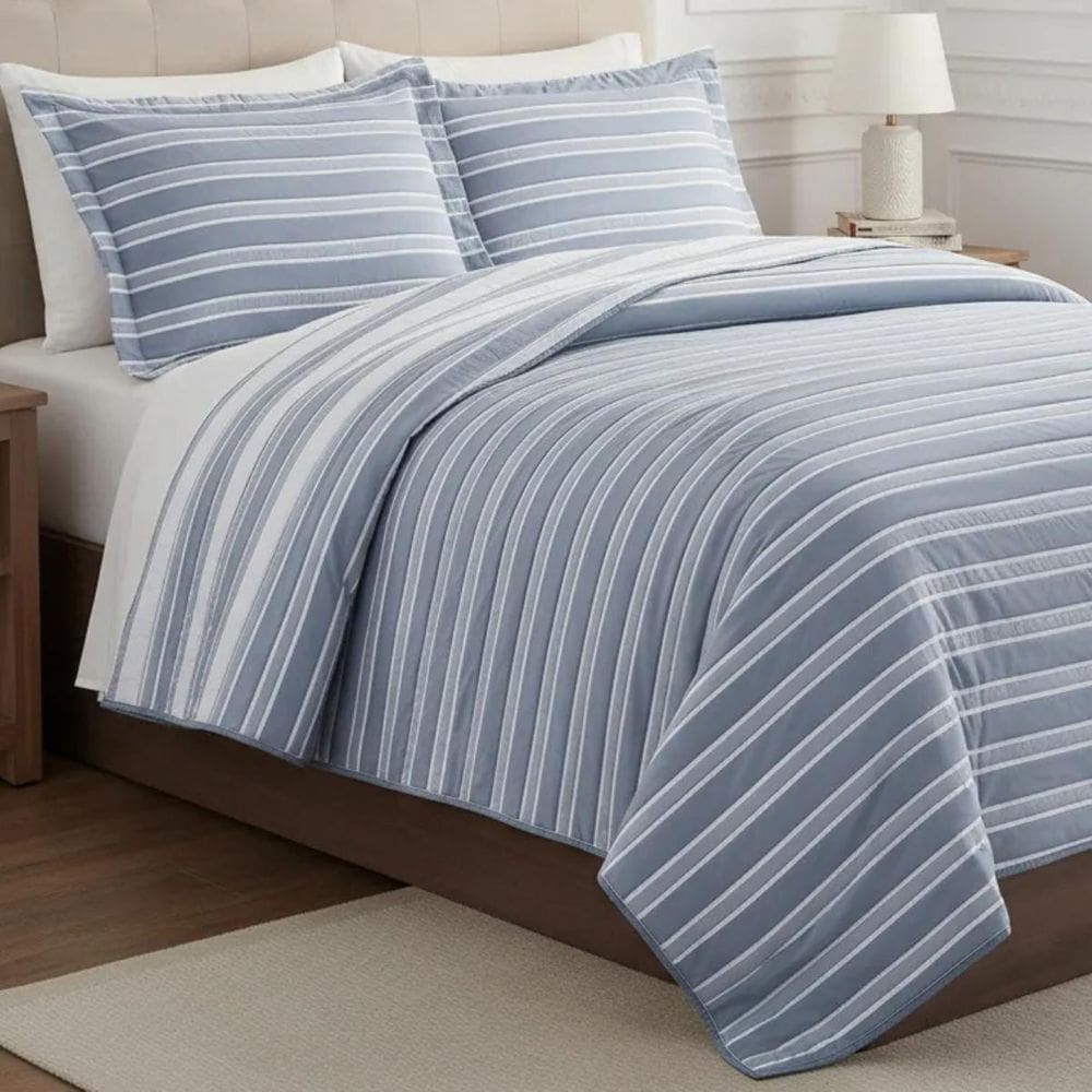 Cobre Leito Queen Size Algodão Lauryn Bordado Super Luxuoso