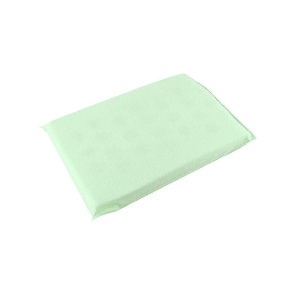 1 Travesseiro Bebê Antissufocante Verde Liso Carrinho Berço