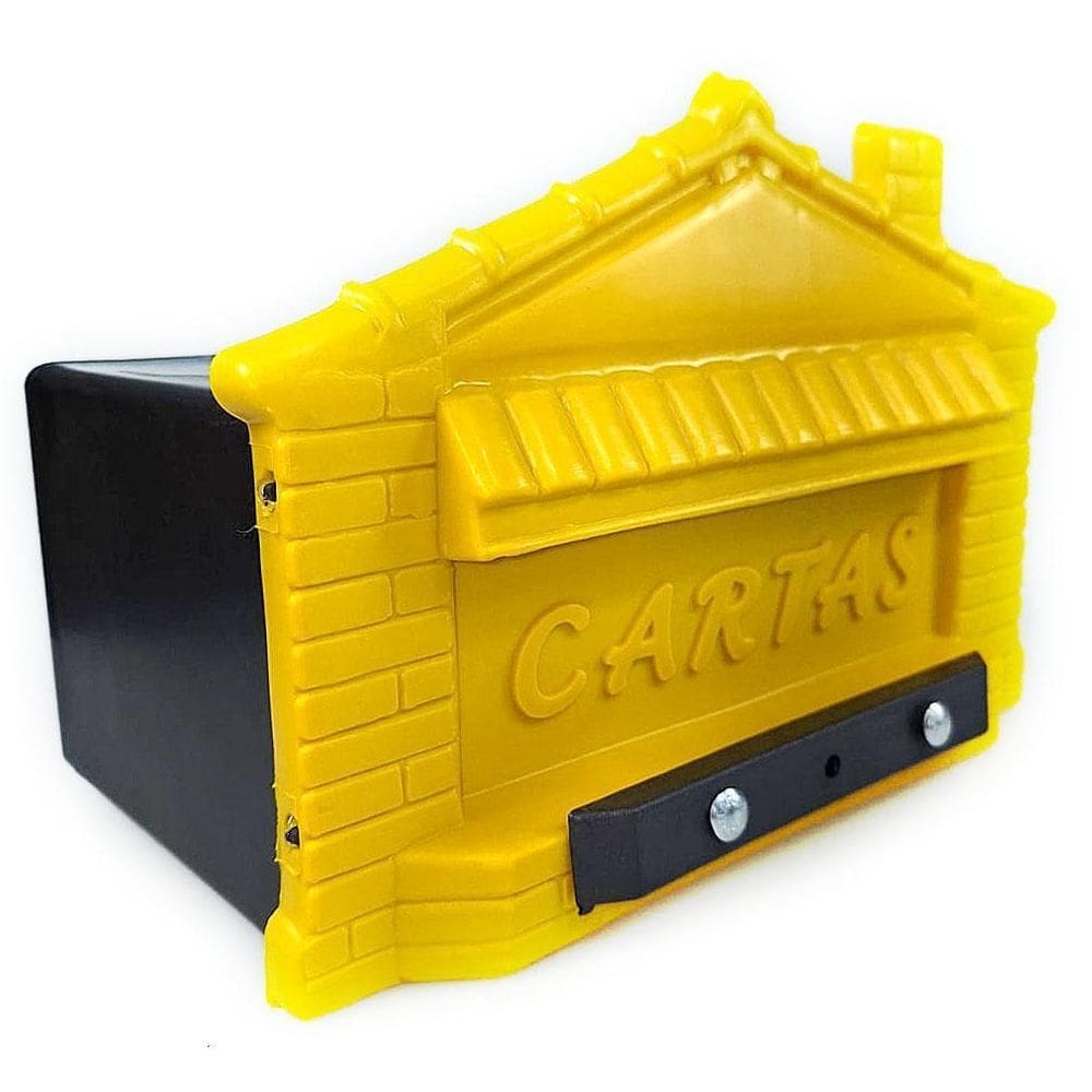 Caixa  Embutir Portão Casinha Tijolinho Pvc Muro