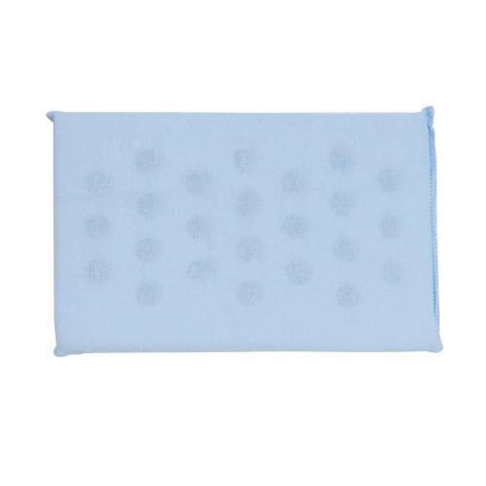 1 Travesseiro Bebê Antissufocante Azul Liso Carrinho Berço