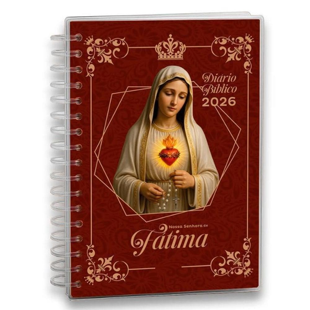 Agenda Diário Bíblico Canção Nova 2026 Nossa Senhora Fátima