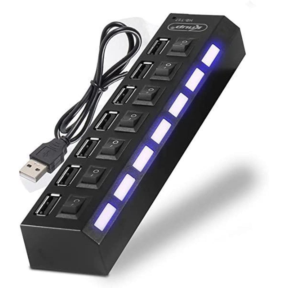 Hub Usb 7 Portas 2.0 Adaptador Extensor