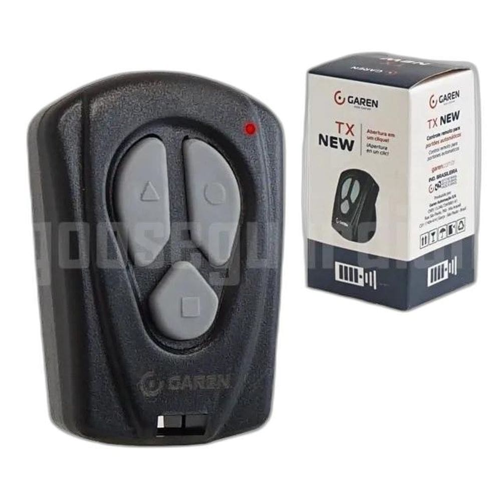 2X Controle Remoto 3 Teclas Garen 433Mhz  Portão Mot
