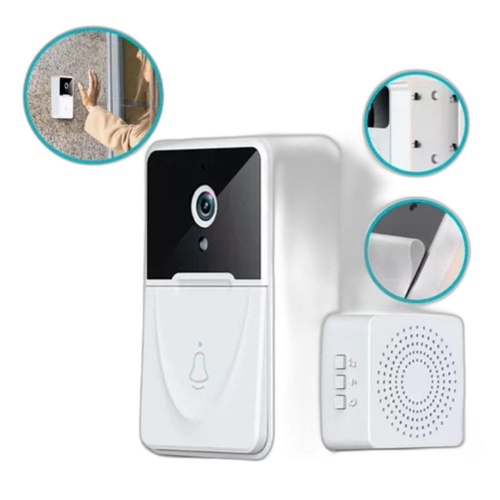 Interfone Smart Sem Fio Wifi Com Câmera Hd E Áudio