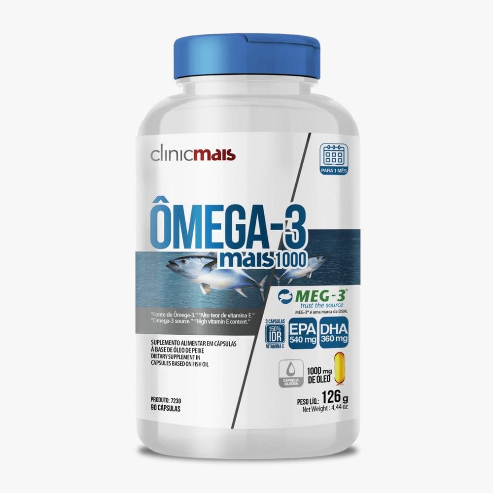 Ômega 3 Mais 1000Mg Clinicmais 90 Cápsulas