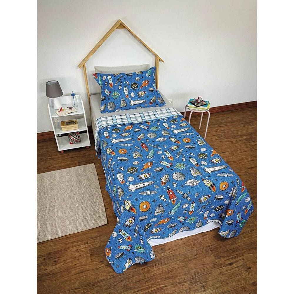 Conjuntos Cobre-Leito Matelassê Infantil 2 Peças Dupla Face