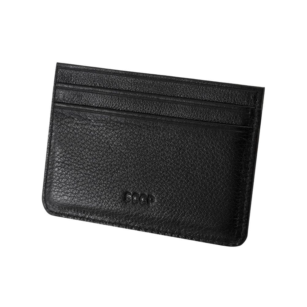 Porta Cartão De Couro Preto Corinthians Timão Sccp